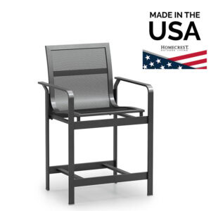 Homecrest Elevate Mesh Balcony Stool Aluminum 5657M