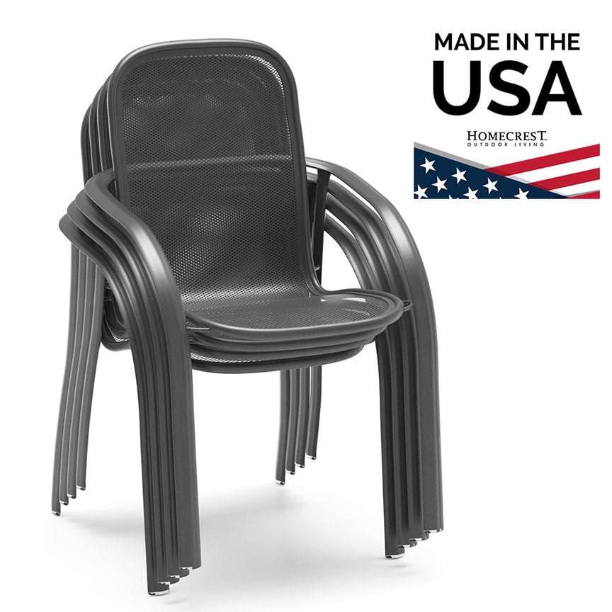 Homecrest Florida Mesh Dining Chair Stackable