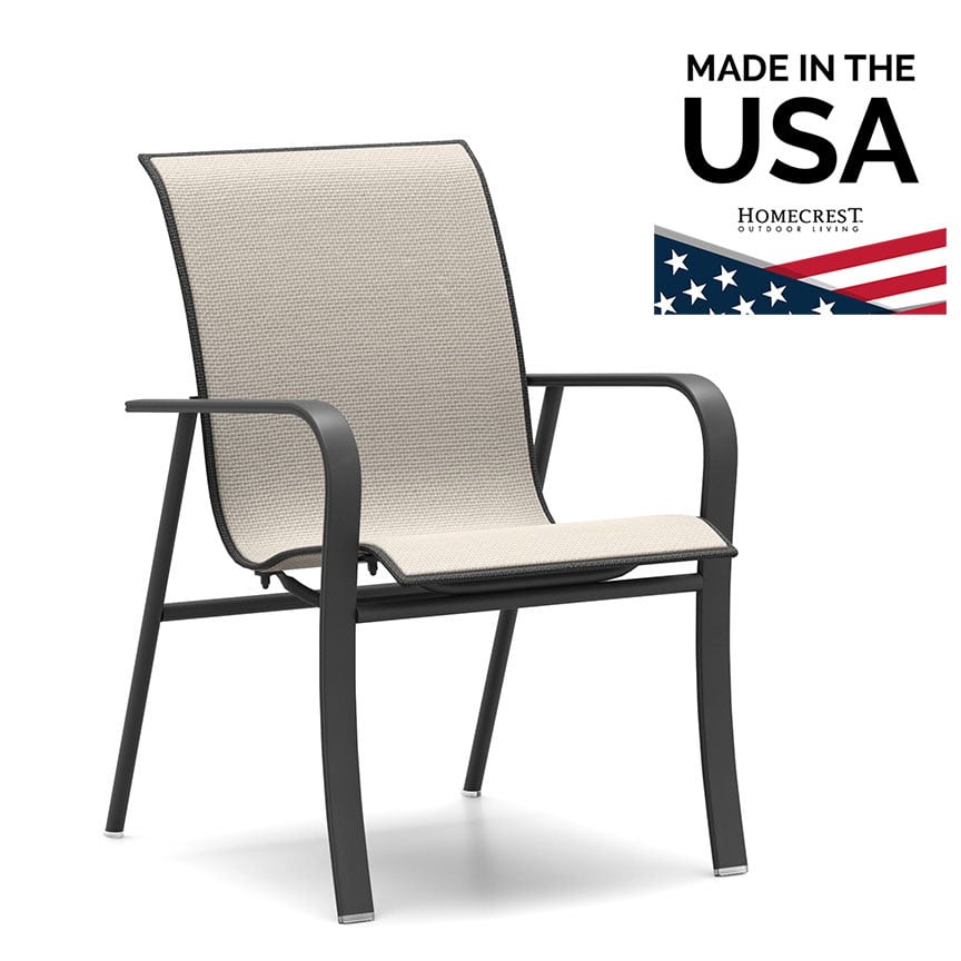 Homecrest Kashton Low Back Dining Chair Sling 1K680
