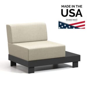 Homecrest Urban Armless Chat Chair Left Table 8339L
