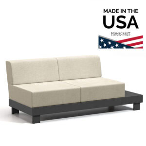 Homecrest Urban Armless Loveseat Left Table 8342L