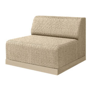 Ebel Grande Armless Chair Section Barley-Flax