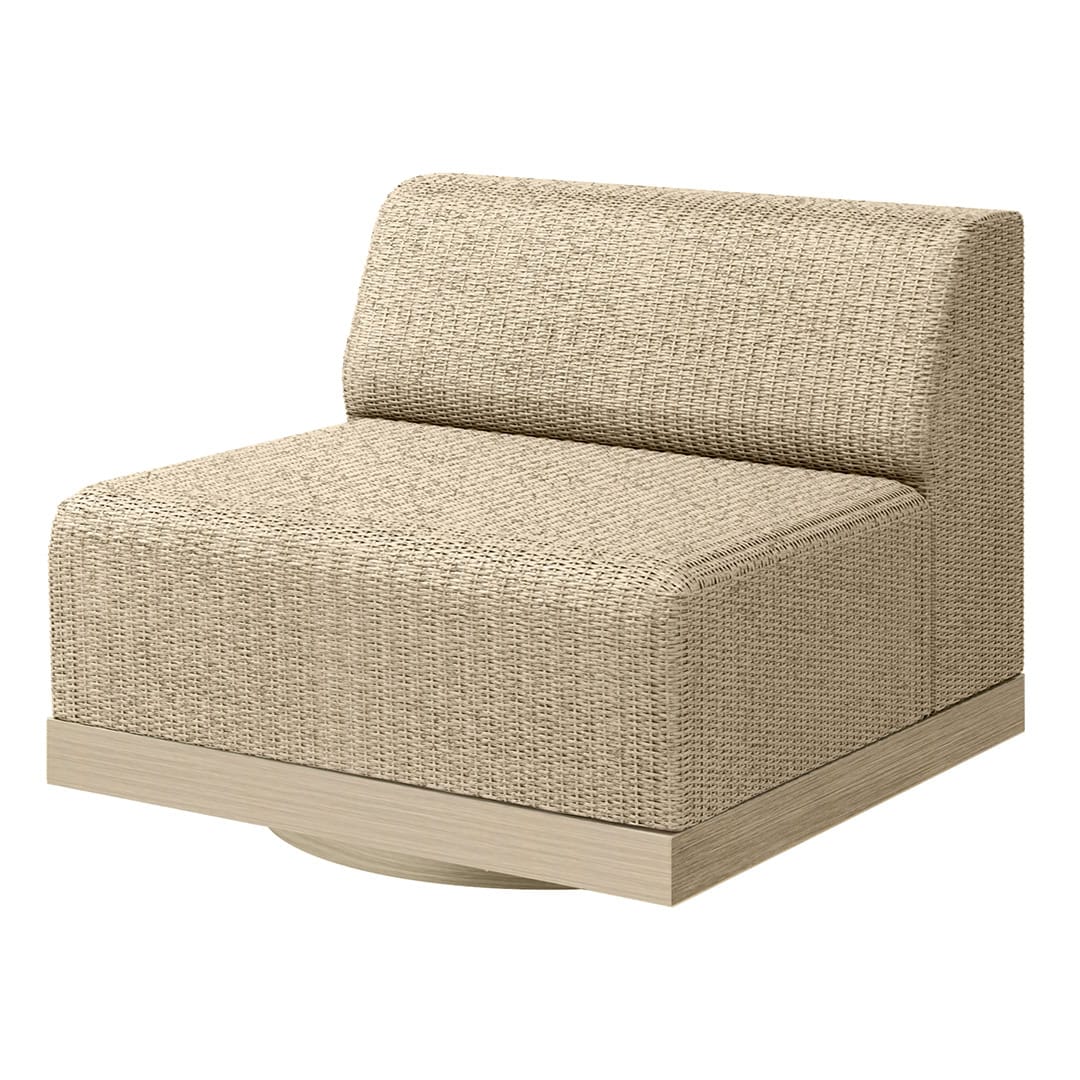 Ebel Grande Padded Armless Swivel Chair Barley-Flax