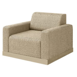 Ebel Grande Padded Club Chair Barley-Flax