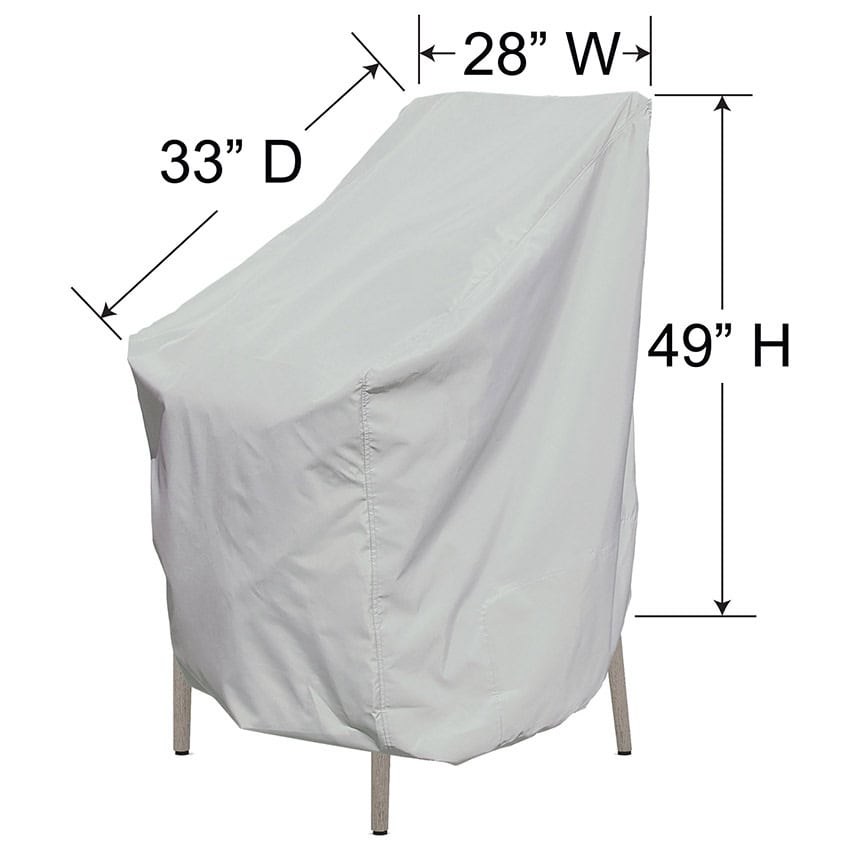 PFC117 Treasure Garden Bar Heigh Chair Cover Dimensions