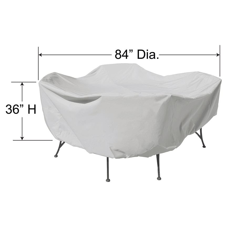 PFC551 Treasure Garden 48 Round Square Table & Chairs Cover Dimensions