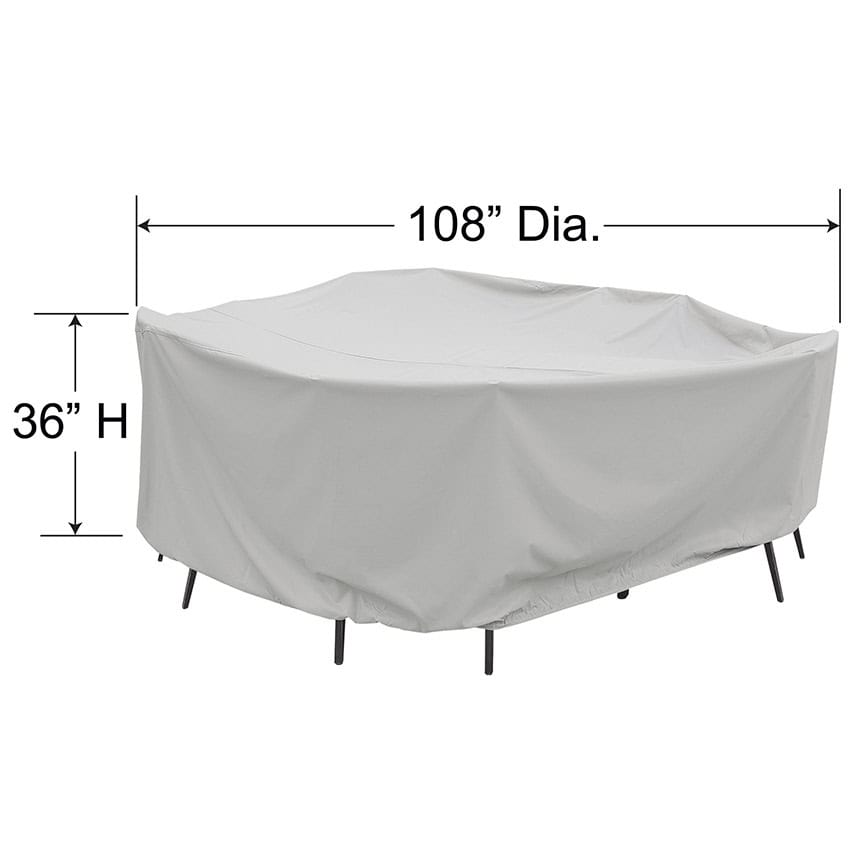 PFC590 Treasure Garden 60 Round Square Table & Chairs Cover Dimensions