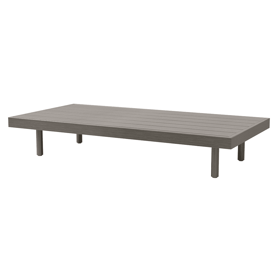 Ebel Grande Coffee Table Base Smoke + Grande Aluminum Insert Smoke