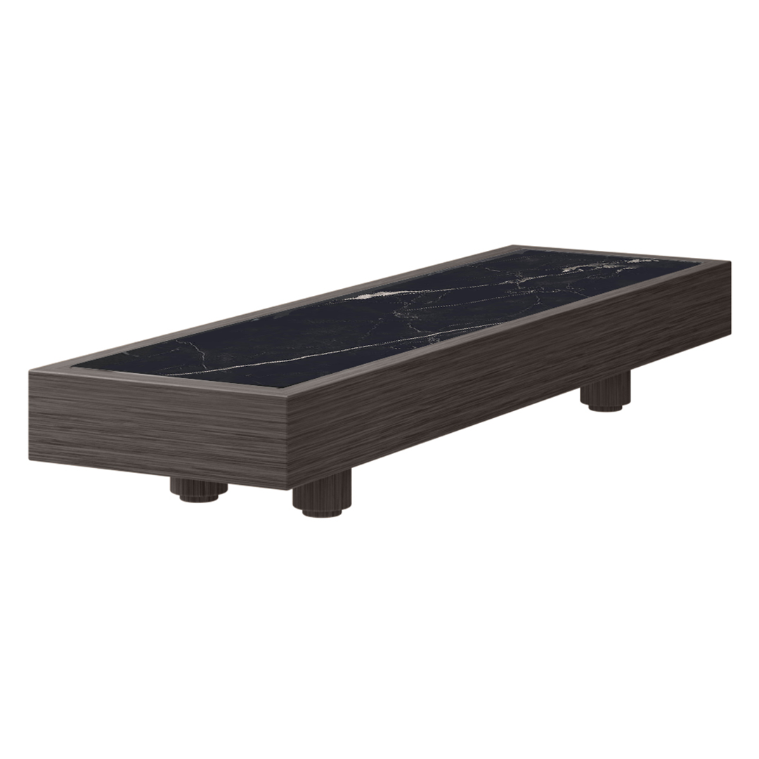Ebel Grande Side Table Base Smoke + Aspen Onyx Insert